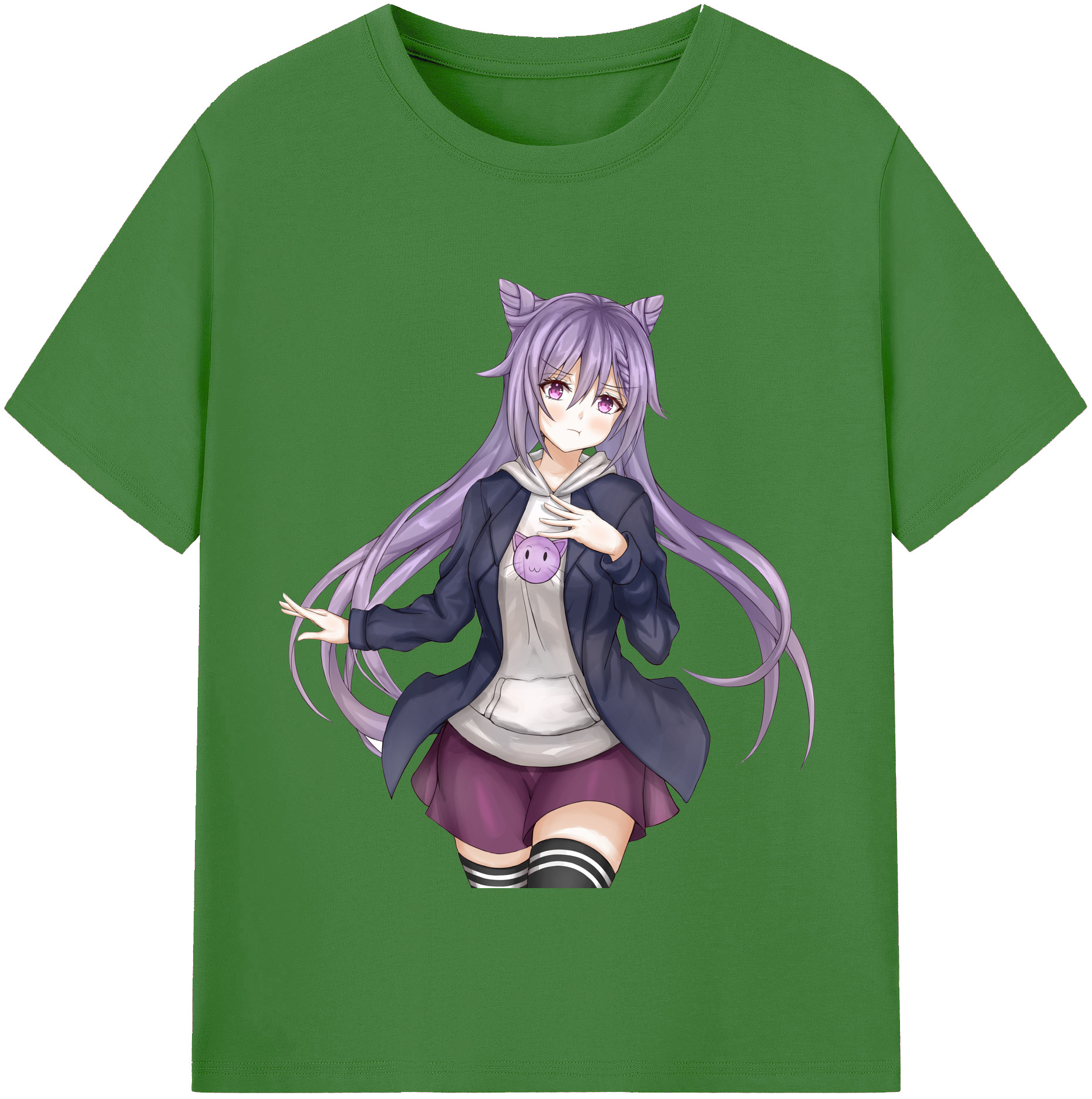げんし神 刻晴 こくせい genshin Kokusei レディースカジュアルプリントTシャツ（綿100％）